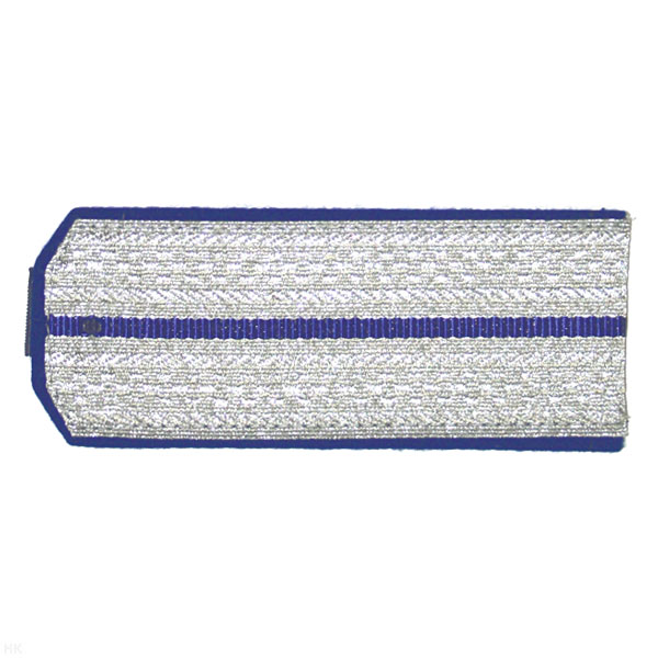 Погоны казачьи серебристые с вас. кантом с 1 вас. просв. (оренбургское казачество)
