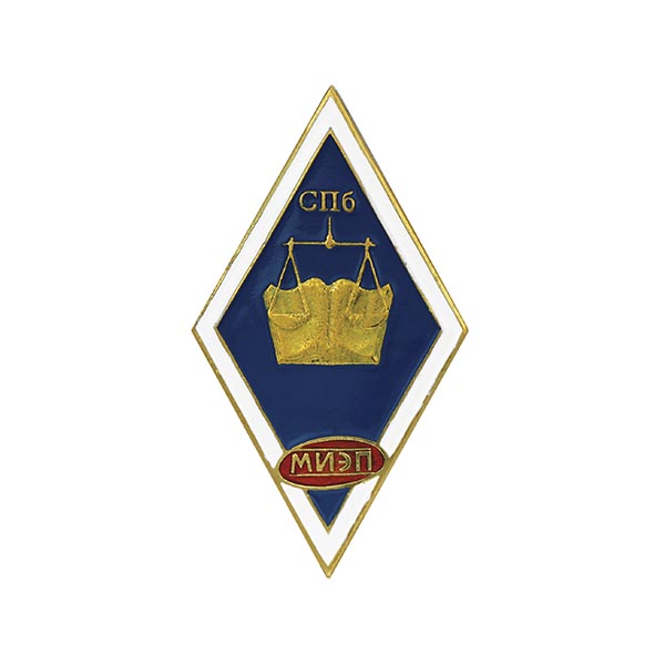 Значок мет. МИЭП СПб (ромб)