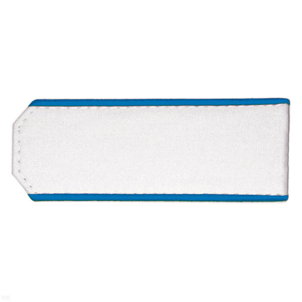 Погоны из рубаш. ткани белые с вышит. вас. кантом на рубашку