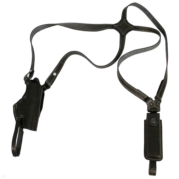 Кобура оперативная под ПМ вертикальная с запасной обоймой ОК-1-Н (черная)