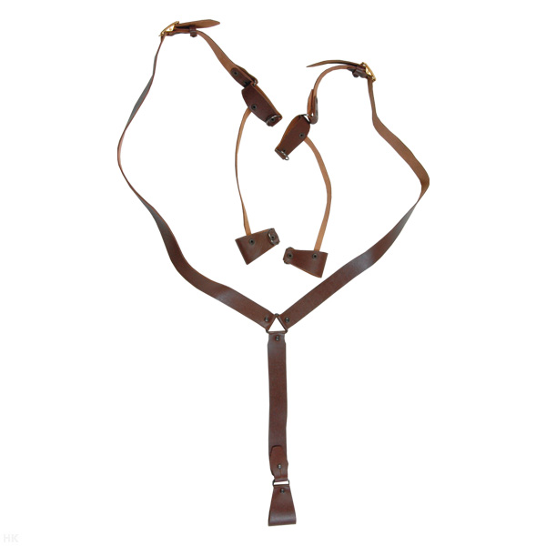 Портупея казачья кожаная коричневая Y