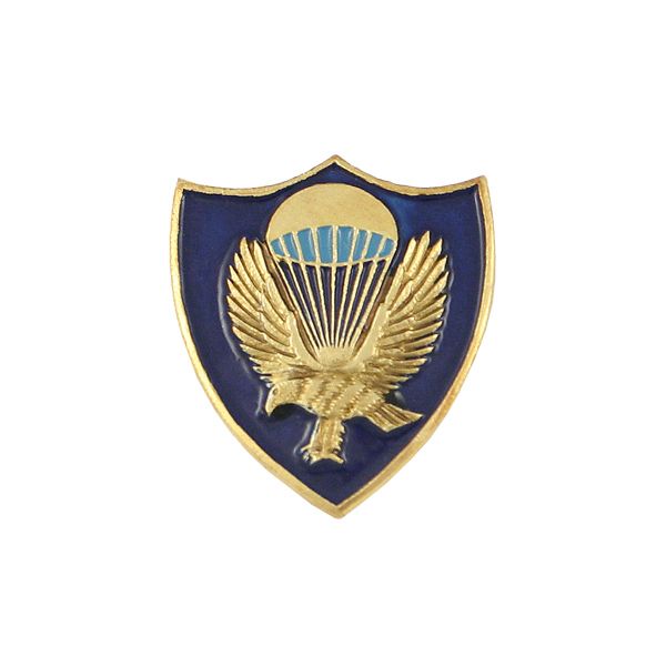 Значок мет. Орел ВДВ с парашютом (щит) мал., на пимсе