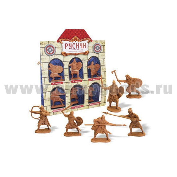Набор игрушек пластмассовых "Русичи" (солдатики 6 шт)