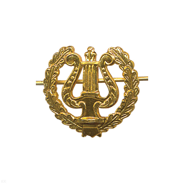 Эмбл. петл. мет. Воен.-оркестр. сл. ст/обр зол.