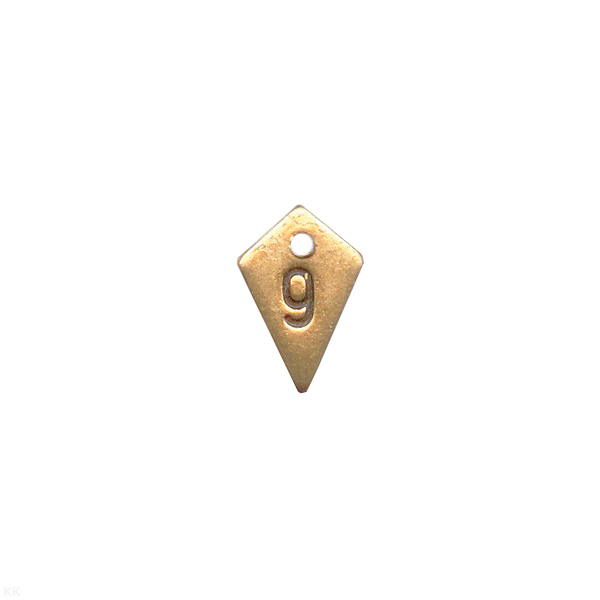 Подвеска мет. "9" к значку парашютист-отлич.