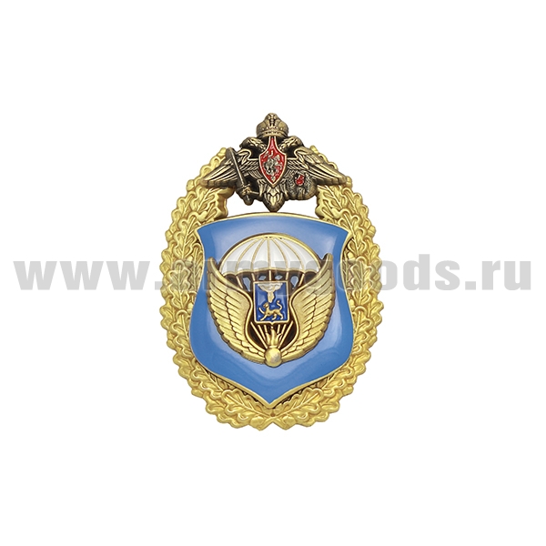 Значок мет. 76 гв. ДШД (щит в венке с орлом ВДВ)