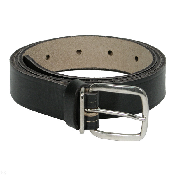 Ремень брючный кожаный узкий 25 мм черный женский