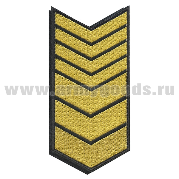 Нашивки вышит. (черн. фон, желт. вышивка) для контрактников 19 год (на липучке)