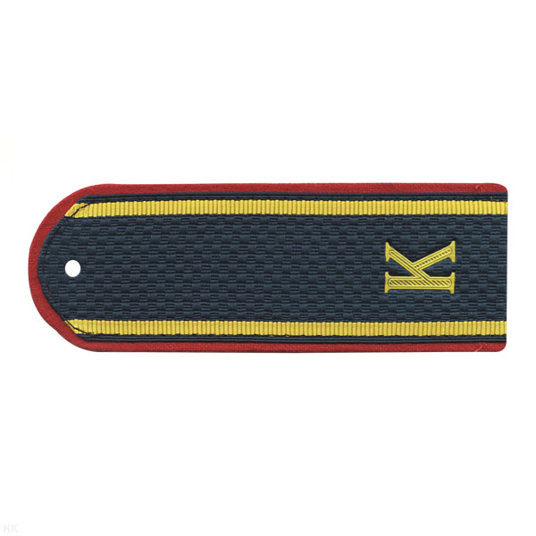 Погоны темно-синие (красн. кант) курсант. "К" Полиция (ОВД)