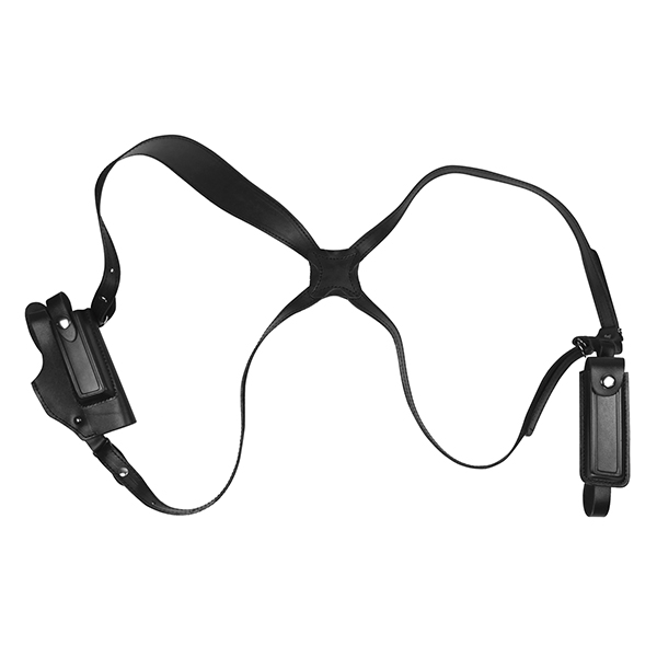 Кобура оперативная под ПМ с запасными обоймами на кобуре и плечевых ремнях (ОК-24Н) черная