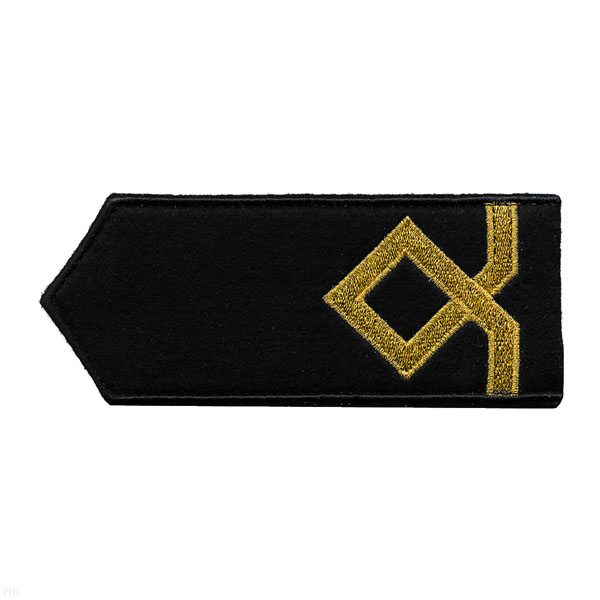 Погоны мор.фл. (жестк., вышит. металлизир. нитью) черн.: 1 катег.