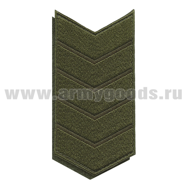 Нашивки вышит. (оливк. фон, оливк. вышивка) для контрактников 25 год (на липучке)