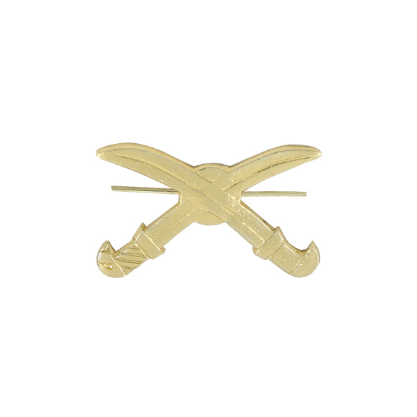 Эмбл. петл. мет. Казачество (сабли без подковы) зол.