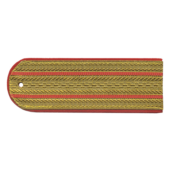 Погоны парад. зол. мет. Полиция 2 красн. пр.