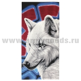 Пол-це махрово-велюровое Волк (75 x 150 см)