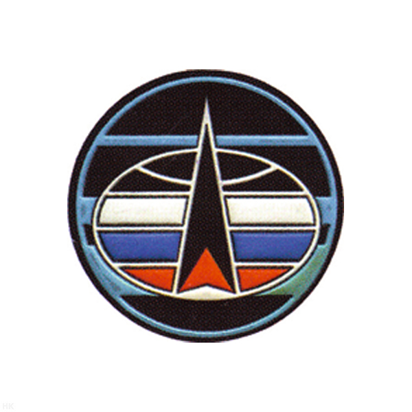 Шеврон пластизолевый Командование космических войск