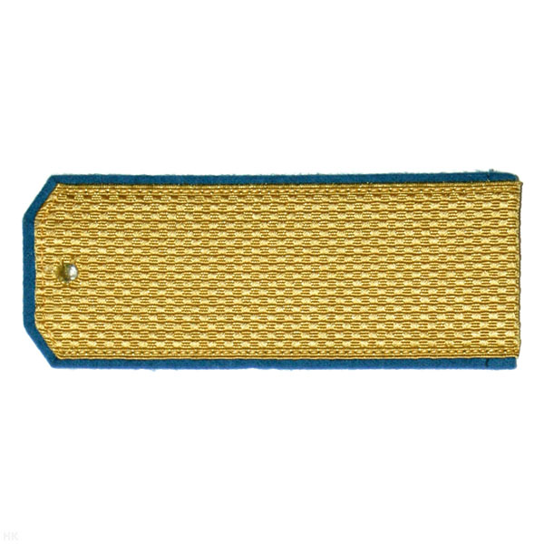 Погоны парад. зол. шелк. голуб. кант