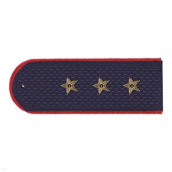 Погоны Полиции (ОВД) темно-синие с красн. кантом (на китель) канитель (старший прапорщик)