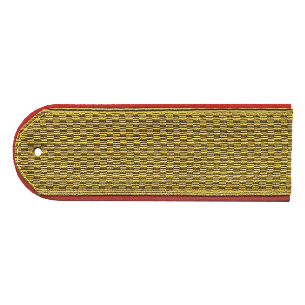 Погоны парад. зол. мет. Полиция  красн. кант