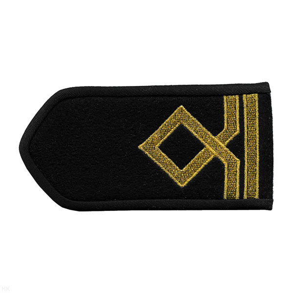 Погоны мор.фл. (жестк., вышит. металлизир. нитью) черн.: 2 катег.