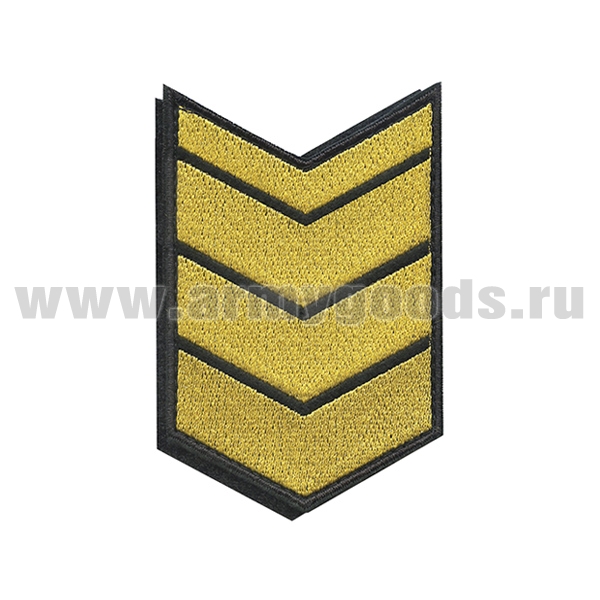 Нашивки вышит. (черн. фон, желт. вышивка) для контрактников 16 год (на липучке)