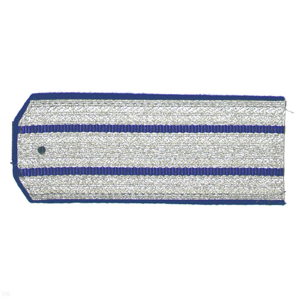 Погоны казачьи серебристые с вас. кантом с 2 вас. просв. (оренбургское казачество)