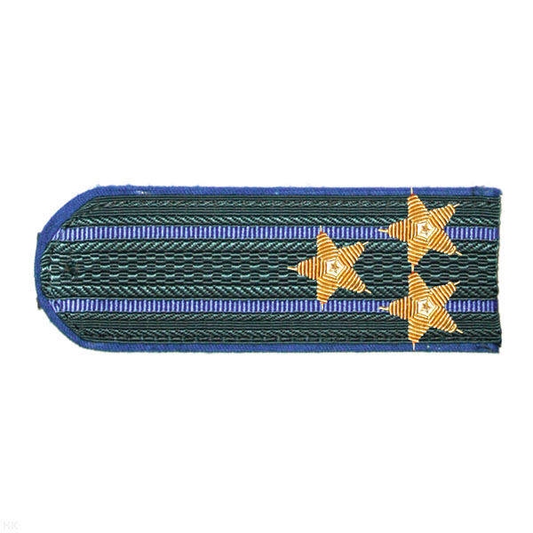 Погоны МЮ серые с вас. кантом с 2 вас. просв., вышит. канителью (полковник)