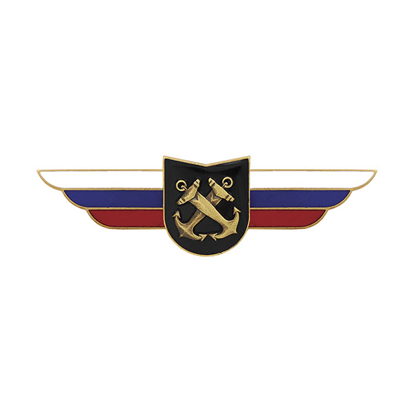 Значок мет. Должностной знак командира учебной воинской части и другого воинского формирования (ВМФ) (№68)