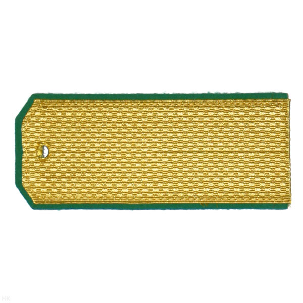 Погоны парад. зол. шелк. зел. кант