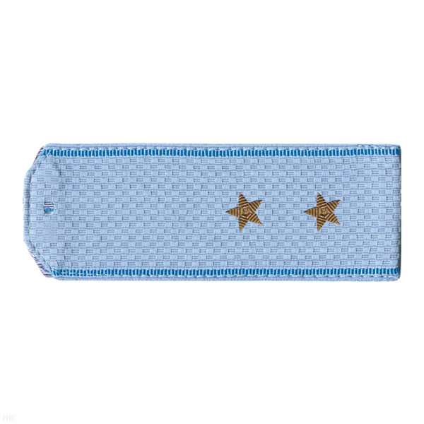 Погоны ВВС голуб. с голуб. кантом (на рубашку) канитель (прапорщик)