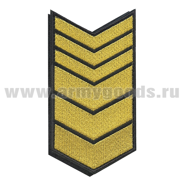 Нашивки вышит. (черн. фон, желт. вышивка) для контрактников 18 год (на липучке)