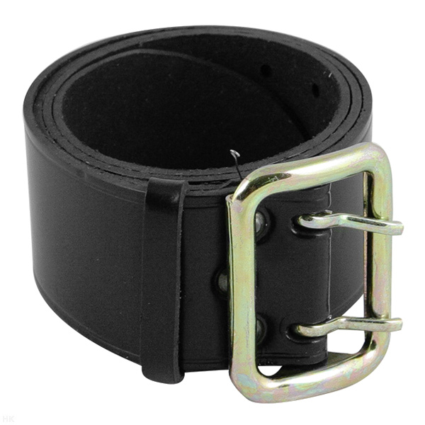 Ремень двухшпеньковый кожзам. черный (солд.)