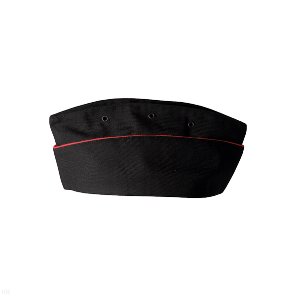 Пилотка Морская пехота (черная с красным кантом) п/ш