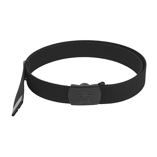 Ремень брючный тесьма (ширина 35 мм) "Юнармии" (пряжка - черная (хим. окс) черный