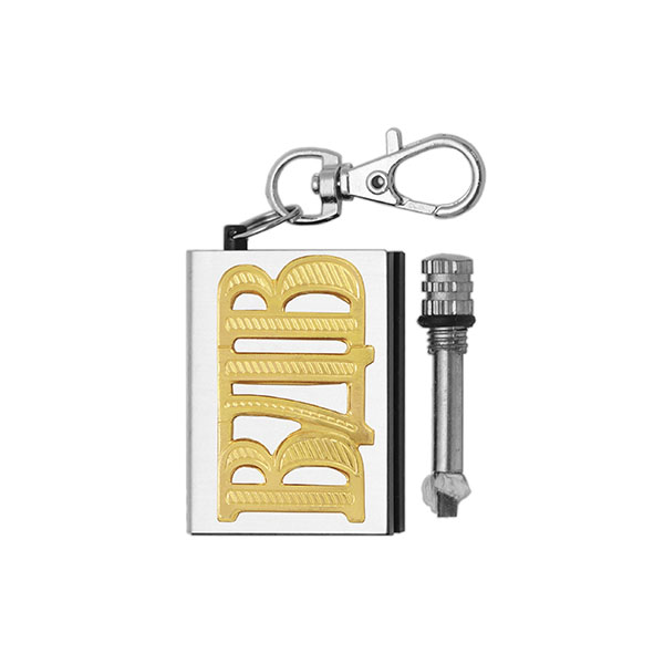 Брелок мет. Вечная спичка (огниво) с мет. накл. ВДВ (надпись)