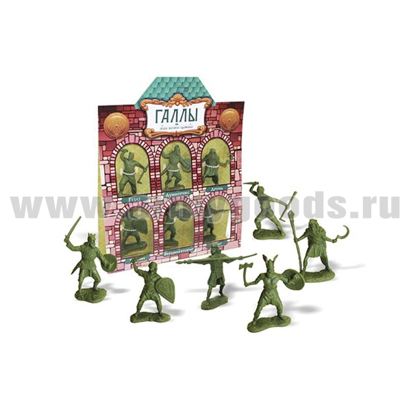 Набор игрушек пластмассовых "Галлы" (солдатики 6 шт)