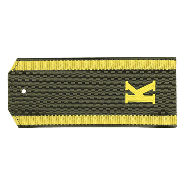 Погоны оливк. курсант. «К» р-р 12 см (на пластике)