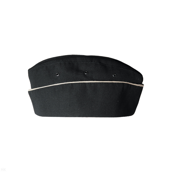 Пилотка ВМФ офицерская нов/обр (черная с 1 белым кантом) п/ш