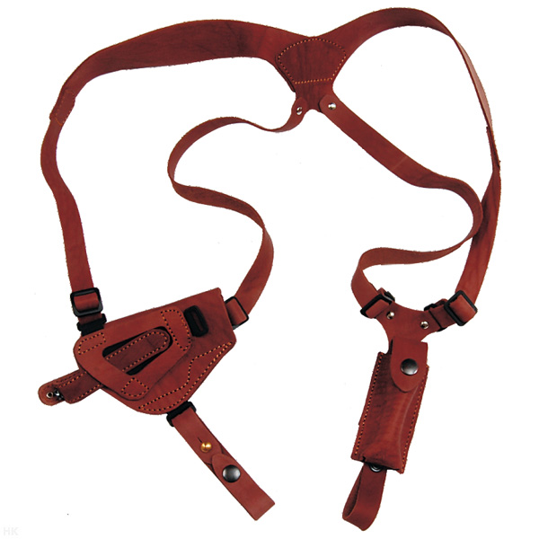 Кобура оперативная 14/2 (с запасной обоймой) коричневая