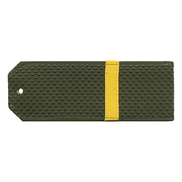 Погоны оливк. с нашитым желт.шелковым галуном (ефрейтор) на пластике