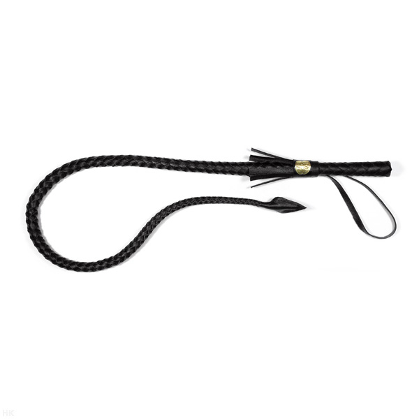 Хлыст плетеный кожаный (общая длина 125 см)