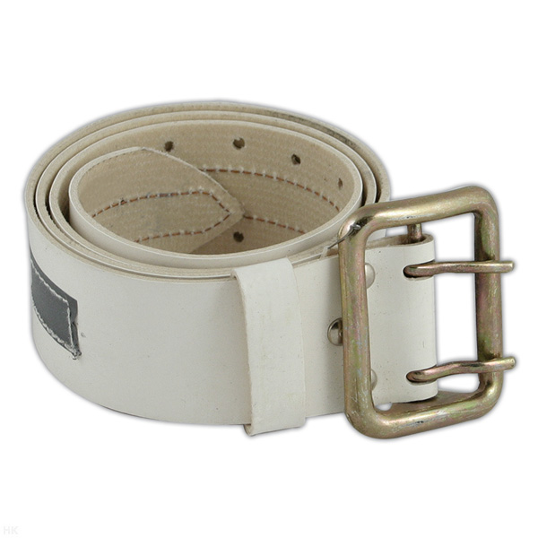 Ремень двухшпеньковый кожзам. белый со светополосой (№1,2)