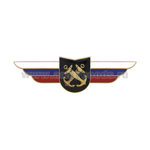Значок мет. Должностной знак командира учебной воинской части и другого воинского формирования (ВМФ) (№68)