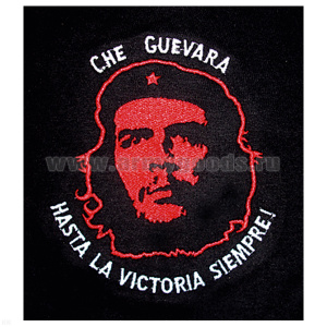 Футболка с вышивкой на груди Che Guevara (овал) черн.