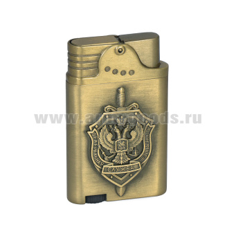 Зажигалка газовая бронзовая (двойное пламя) ФСБ