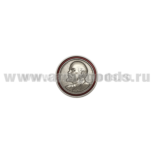 Значок мет. Ленин (в круге) d-25 мм (на пимсе)