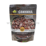 Консервы обеденные Свинина с фасолью (250 г) (готовое блюдо в фольге)