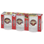 Стопки стеклянные (3x50 мл) с накладками Полиция ДПС