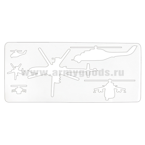 Трафарет тактический (170х75 мм) Ми-24