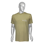 Футболка с надп. белой краской песочная нов/обр Армия России (со звездой) к офисному костюму уставная (р-ры с 62)